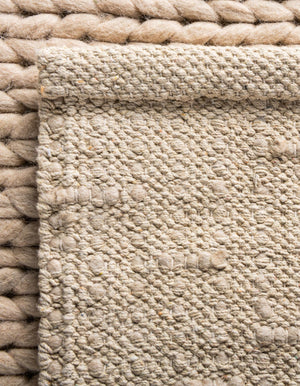 Taupe 5' 1 x 8' Lana New Zealand Wool Rectangle Area Rug All Natural Premium Wool Hand Woven Carpet for Luxury Interior Home Design for Sale at Rug Engine