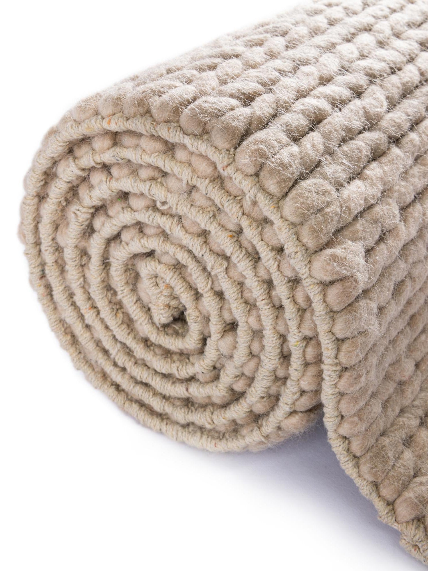 Taupe 5' 1 x 8' Lana New Zealand Wool Rectangle Area Rug All Natural Premium Wool Hand Woven Carpet for Luxury Interior Home Design for Sale at Rug Engine