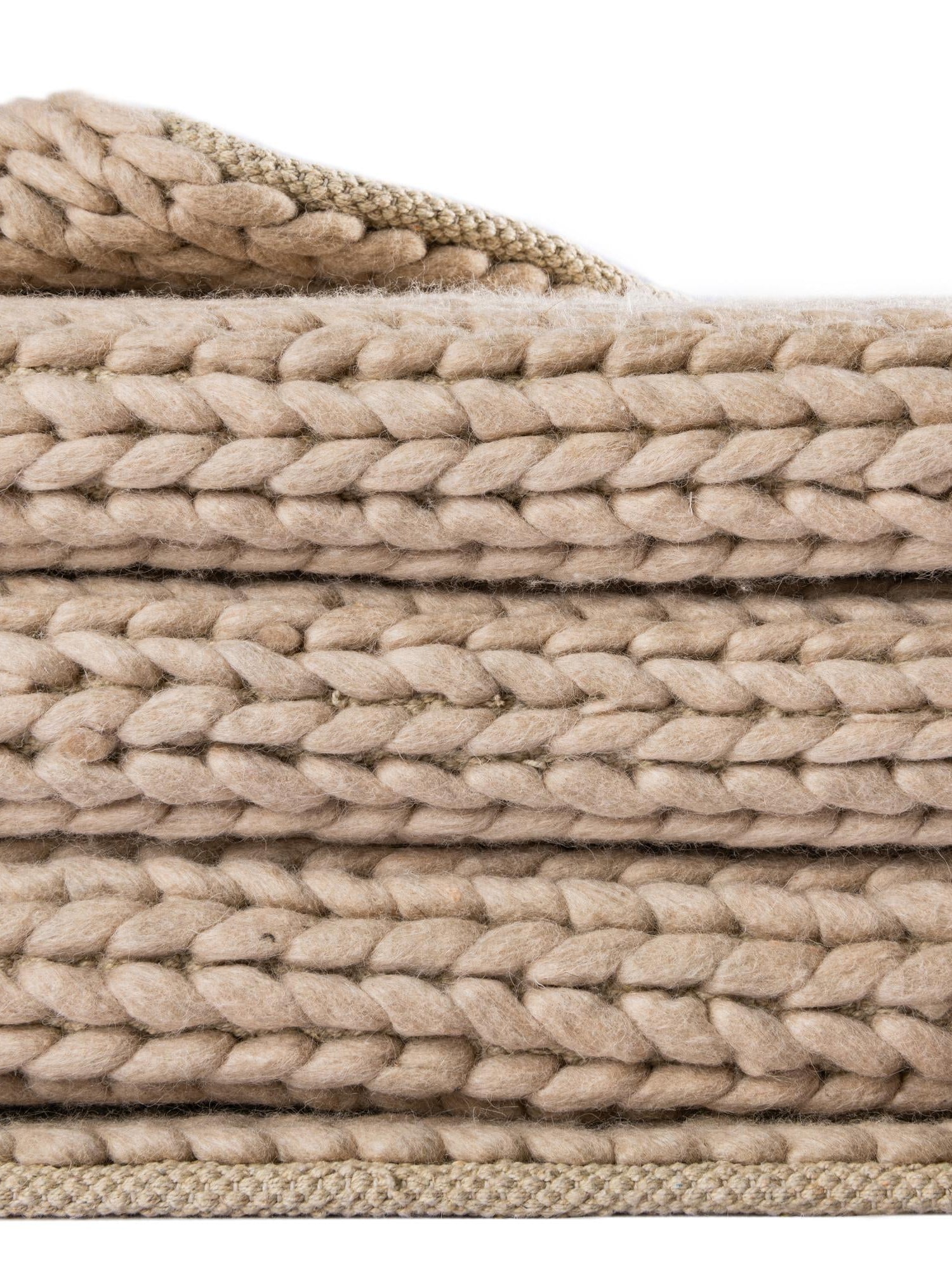 Taupe 5' 1 x 8' Lana New Zealand Wool Rectangle Area Rug All Natural Premium Wool Hand Woven Carpet for Luxury Interior Home Design for Sale at Rug Engine