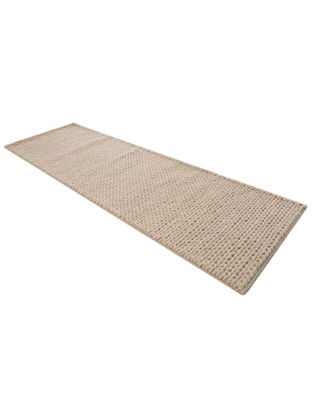 Taupe 2' x 6' 7 Lana New Zealand Wool Runner Area Rug All Natural Premium Wool Hand Woven Carpet for Luxury Interior Home Design for Sale at Rug Engine