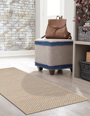Taupe 2' x 8' Lana New Zealand Wool Runner Area Rug All Natural Premium Wool Hand Woven Carpet for Luxury Interior Home Design for Sale at Rug Engine