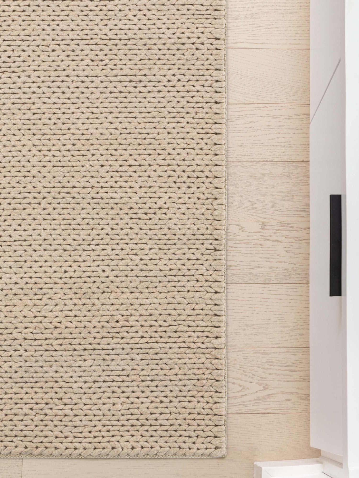 Taupe 2' x 5' 1 Lana New Zealand Wool Runner Area Rug All Natural Premium Wool Hand Woven Carpet for Luxury Interior Home Design for Sale at Rug Engine