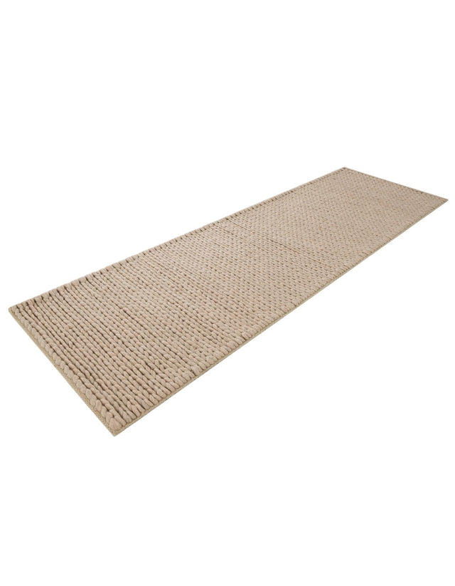 Taupe 2' x 6' 7 Lana New Zealand Wool Runner Area Rug All Natural Premium Wool Hand Woven Carpet for Luxury Interior Home Design for Sale at Rug Engine