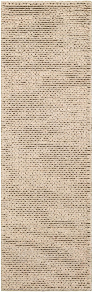 Taupe 2' x 6' 7 Lana New Zealand Wool Runner Area Rug All Natural Premium Wool Hand Woven Carpet for Luxury Interior Home Design for Sale at Rug Engine