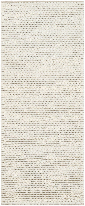 Ivory 2' x 5' 1 Lana New Zealand Wool Runner Area Rug All Natural Premium Wool Hand Woven Carpet for Luxury Interior Home Design for Sale at Rug Engine