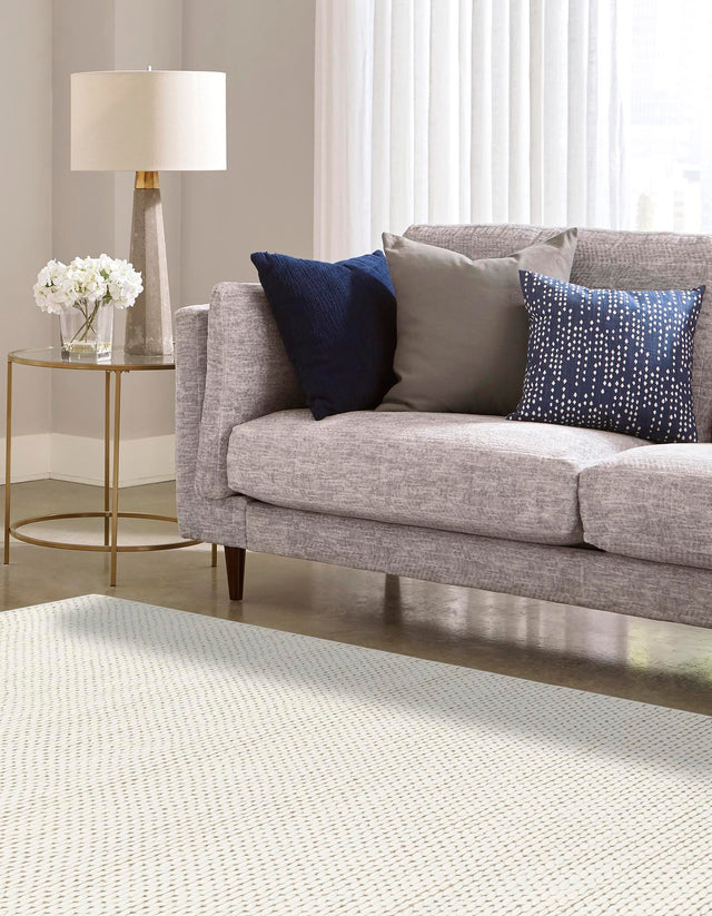Ivory 6' 1 x 9' Lana New Zealand Wool Rectangle Area Rug All Natural Premium Wool Hand Woven Carpet for Luxury Interior Home Design for Sale at Rug Engine