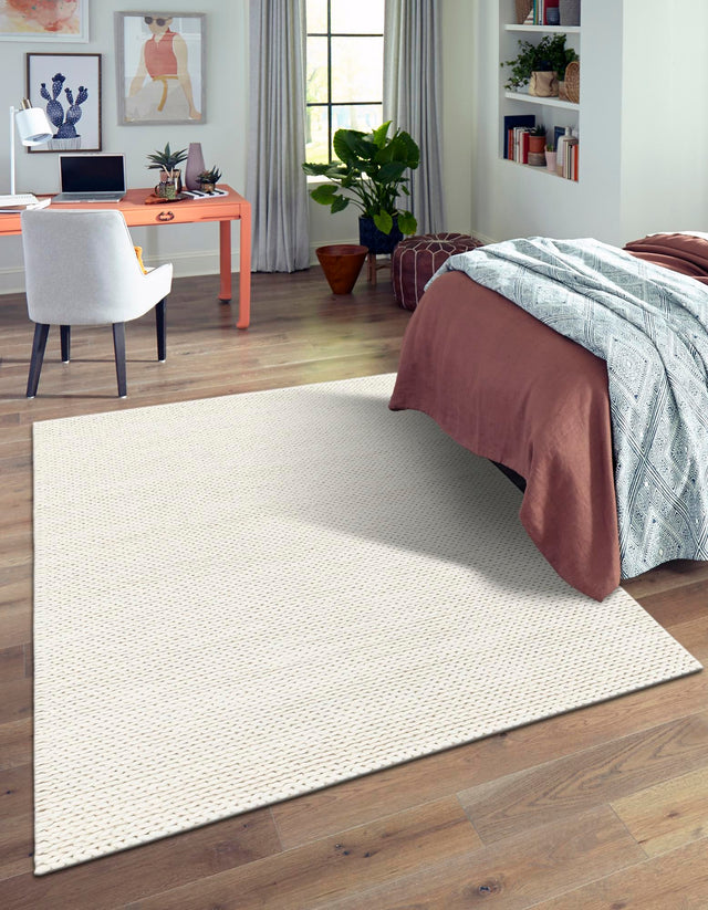 Ivory 2' x 3' 1 Lana New Zealand Wool Rectangle Area Rug All Natural Premium Wool Hand Woven Carpet for Luxury Interior Home Design for Sale at Rug Engine