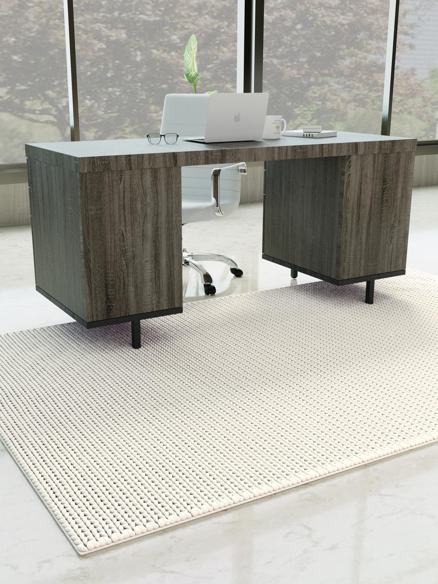 Ivory 9' x 12' Lana New Zealand Wool Rectangle Area Rug All Natural Premium Wool Hand Woven Carpet for Luxury Interior Home Design for Sale at Rug Engine