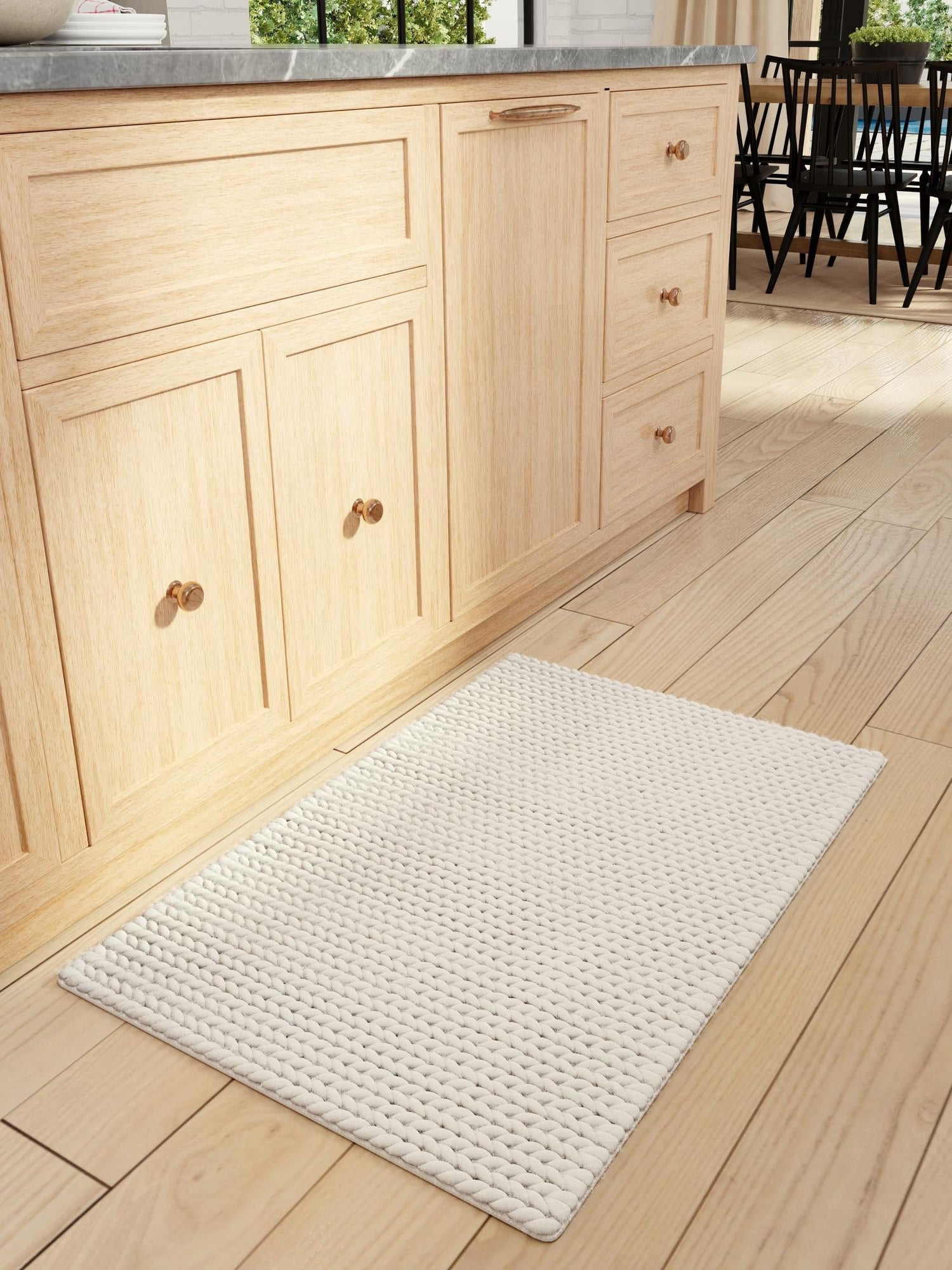Ivory 4' 1 x 6' 1 Lana New Zealand Wool Rectangle Area Rug All Natural Premium Wool Hand Woven Carpet for Luxury Interior Home Design for Sale at Rug Engine