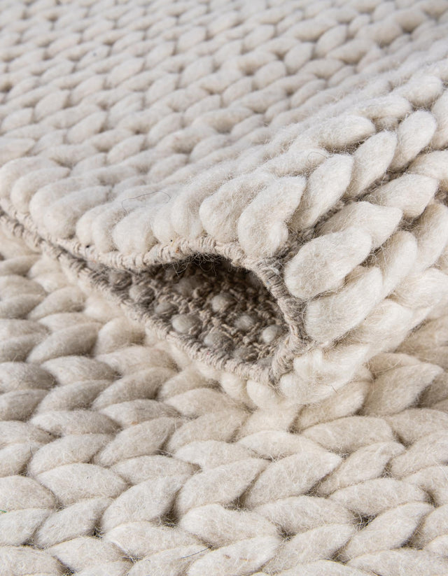 Ivory 5' 1 x 8' Lana New Zealand Wool Rectangle Area Rug All Natural Premium Wool Hand Woven Carpet for Luxury Interior Home Design for Sale at Rug Engine