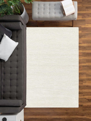 Ivory 5' 1 x 8' Lana New Zealand Wool Rectangle Area Rug All Natural Premium Wool Hand Woven Carpet for Luxury Interior Home Design for Sale at Rug Engine