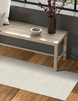 Ivory 2' x 6' 7 Lana New Zealand Wool Runner Area Rug All Natural Premium Wool Hand Woven Carpet for Luxury Interior Home Design for Sale at Rug Engine