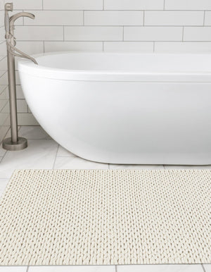Ivory 2' x 6' 7 Lana New Zealand Wool Runner Area Rug All Natural Premium Wool Hand Woven Carpet for Luxury Interior Home Design for Sale at Rug Engine