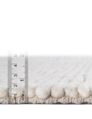 Ivory 2' x 5' 1 Lana New Zealand Wool Runner Area Rug All Natural Premium Wool Hand Woven Carpet for Luxury Interior Home Design for Sale at Rug Engine