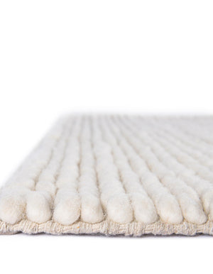 Ivory 2' x 5' 1 Lana New Zealand Wool Runner Area Rug All Natural Premium Wool Hand Woven Carpet for Luxury Interior Home Design for Sale at Rug Engine