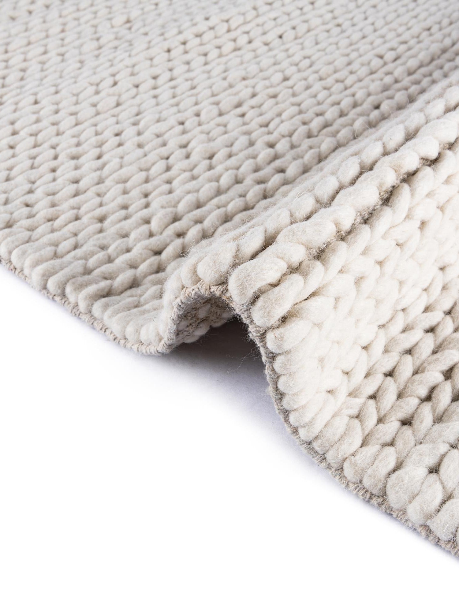 Ivory 2' x 5' 1 Lana New Zealand Wool Runner Area Rug All Natural Premium Wool Hand Woven Carpet for Luxury Interior Home Design for Sale at Rug Engine