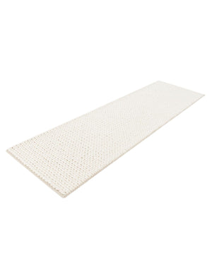 Ivory 2' x 6' 7 Lana New Zealand Wool Runner Area Rug All Natural Premium Wool Hand Woven Carpet for Luxury Interior Home Design for Sale at Rug Engine