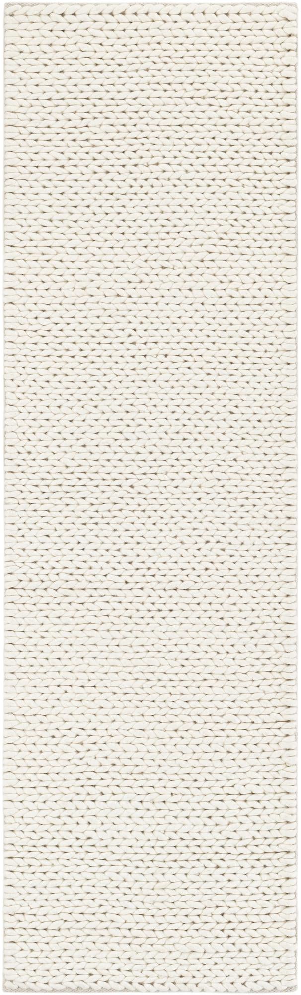 Ivory 2' x 6' 7 Lana New Zealand Wool Runner Area Rug All Natural Premium Wool Hand Woven Carpet for Luxury Interior Home Design for Sale at Rug Engine