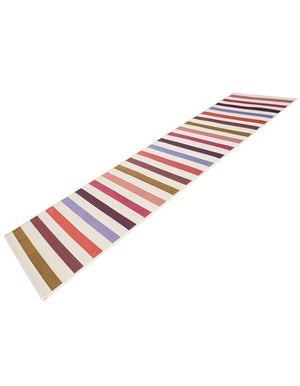 White 2' x 8' Outdoor Striped Runner Area Rug Weather Resistant for Patio, Deck, Terrace, Balcony, Porch Geometric Pattern Waterproof Carpet for Sale at Rug Engine