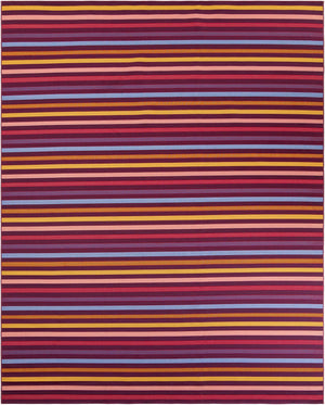 Multicolor 10' x 13' 1 Outdoor Striped Rectangle Area Rug Weather Resistant for Patio, Deck, Terrace, Balcony, Porch Geometric Pattern Waterproof Carpet for Sale at Rug Engine