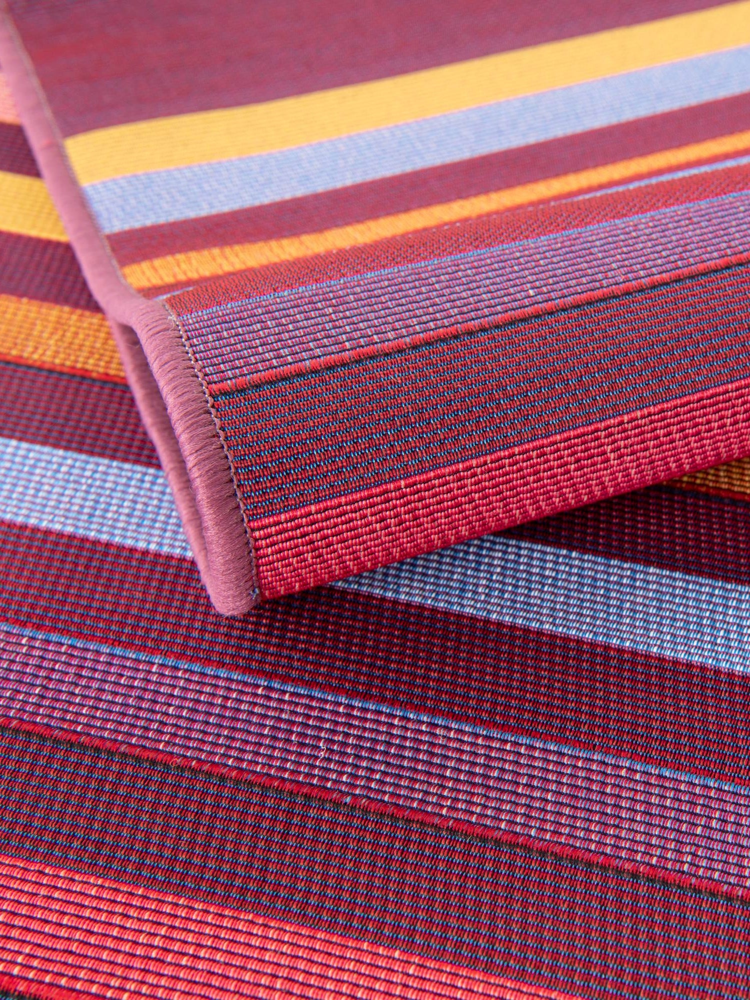 Multicolor 9' x 12' Outdoor Striped Rectangle Area Rug Weather Resistant for Patio, Deck, Terrace, Balcony, Porch Geometric Pattern Waterproof Carpet for Sale at Rug Engine
