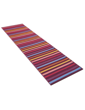 Multicolor 2' x 8' Outdoor Striped Runner Area Rug Weather Resistant for Patio, Deck, Terrace, Balcony, Porch Geometric Pattern Waterproof Carpet for Sale at Rug Engine