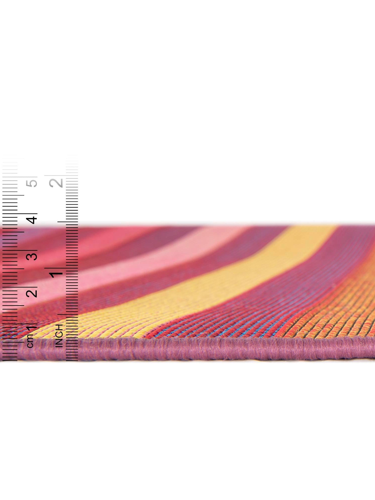 Multicolor 10' x 10' Outdoor Striped Square Area Rug Weather Resistant for Patio, Deck, Terrace, Balcony, Porch Geometric Pattern Waterproof Carpet for Sale at Rug Engine