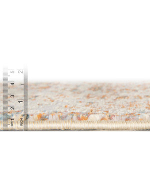 LBrown Blue 2' x 6' Isabella Runner Area Rug Polypropylene & Polyester Traditional Elegant Carpet for Living Rooms, Dining, Office, Dorms for Sale at Rug Engine