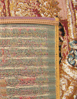 Black Gold Brown 2' x 3' 1 Outdoor Traditional Rectangle Area Rug Weather Resistant for Patio, Deck, Terrace, Balcony, Porch Classical Design Outside Carpet for Sale at Rug Engine