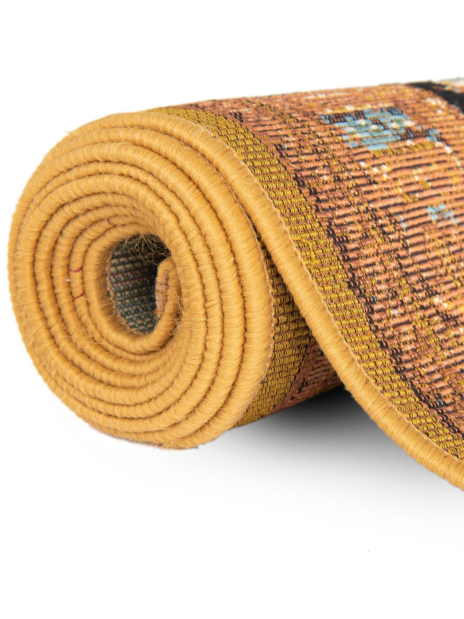 Black Gold Brown 2' x 3' 1 Outdoor Traditional Rectangle Area Rug Weather Resistant for Patio, Deck, Terrace, Balcony, Porch Classical Design Outside Carpet for Sale at Rug Engine