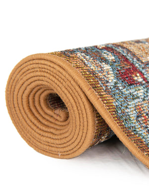 Multicolor 5' 3 x 7' 1 Outdoor Traditional Rectangle Area Rug Weather Resistant for Patio, Deck, Terrace, Balcony, Porch Classical Design Outside Carpet for Sale at Rug Engine