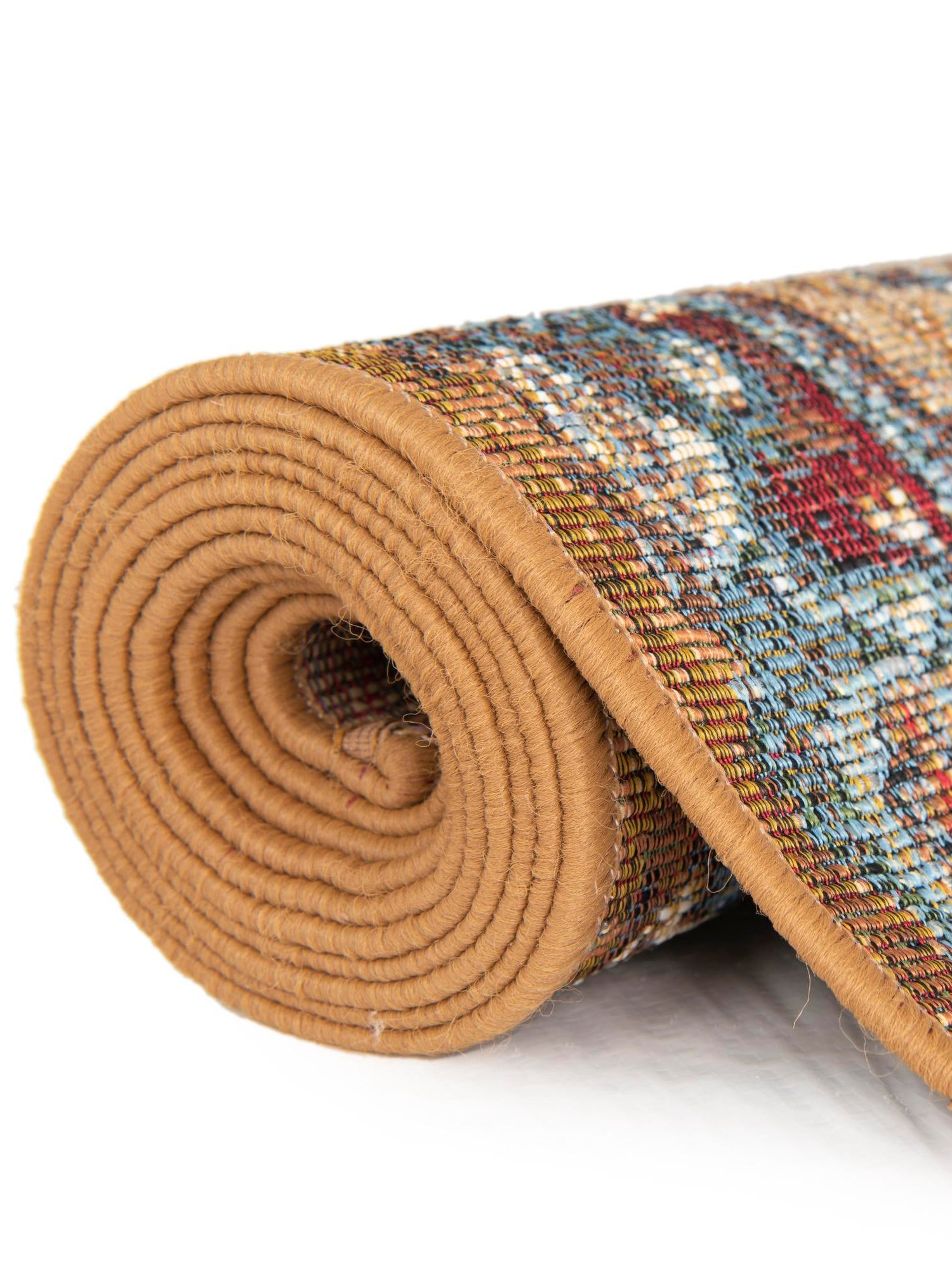 Multicolor 6' 1 x 9' Outdoor Traditional Rectangle Area Rug Weather Resistant for Patio, Deck, Terrace, Balcony, Porch Classical Design Outside Carpet for Sale at Rug Engine