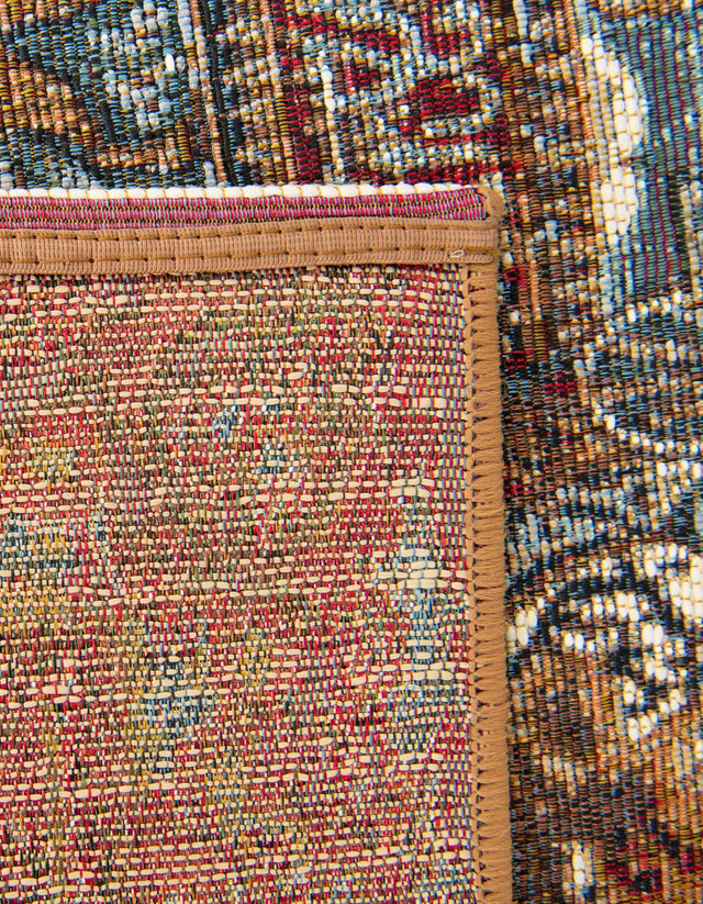 Multicolor 2' x 5' 1 Outdoor Traditional Runner Area Rug Weather Resistant for Patio, Deck, Terrace, Balcony, Porch Classical Design Outside Carpet for Sale at Rug Engine