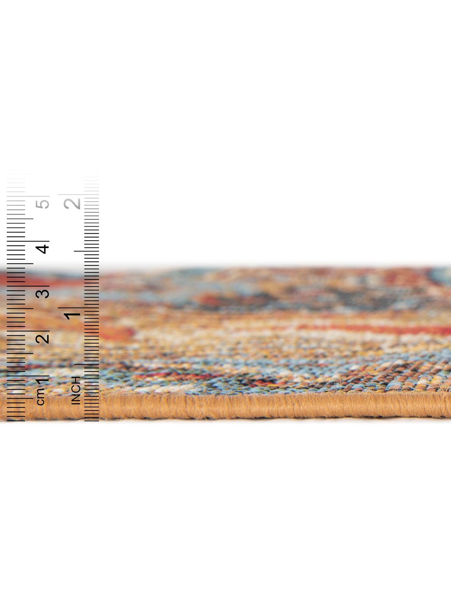 Multicolor 7' 10 x 7' 10 Outdoor Traditional Square Area Rug Weather Resistant for Patio, Deck, Terrace, Balcony, Porch Classical Design Outside Carpet for Sale at Rug Engine