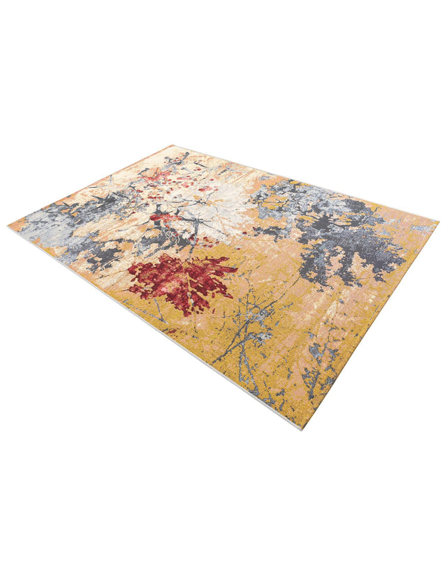 Multicolor 5' 3 x 8' Outdoor Modern Rectangle Area Rug Weather Resistant for Patio, Deck, Terrace, Balcony, Porch 100% Polypropylene Modern Outside Carpet for Sale at Rug Engine