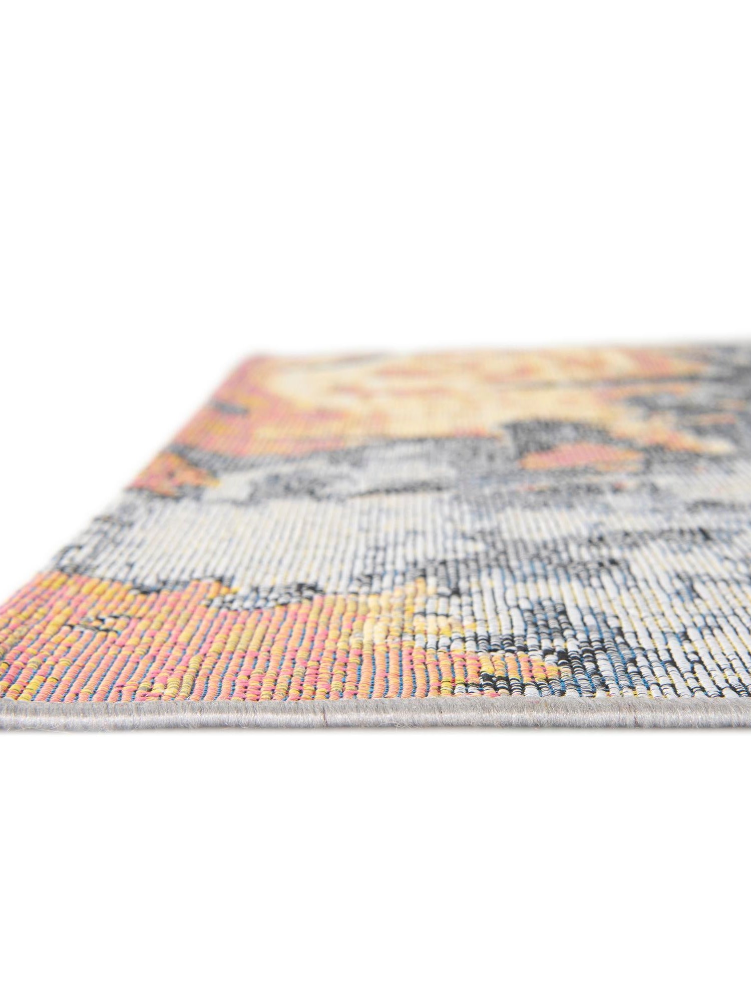 Multicolor 7' 10 x 10' Outdoor Modern Rectangle Area Rug Weather Resistant for Patio, Deck, Terrace, Balcony, Porch 100% Polypropylene Modern Outside Carpet for Sale at Rug Engine