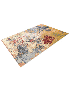 Multicolor 5' 3 x 8' Outdoor Modern Rectangle Area Rug Weather Resistant for Patio, Deck, Terrace, Balcony, Porch 100% Polypropylene Modern Outside Carpet for Sale at Rug Engine