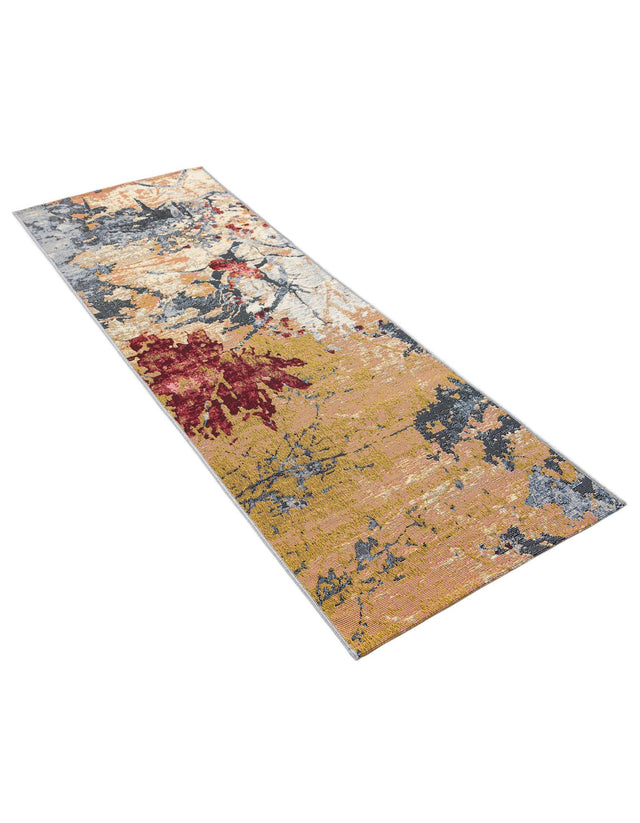 Multicolor 2' x 6' 1 Outdoor Modern Runner Area Rug Weather Resistant for Patio, Deck, Terrace, Balcony, Porch 100% Polypropylene Modern Outside Carpet for Sale at Rug Engine