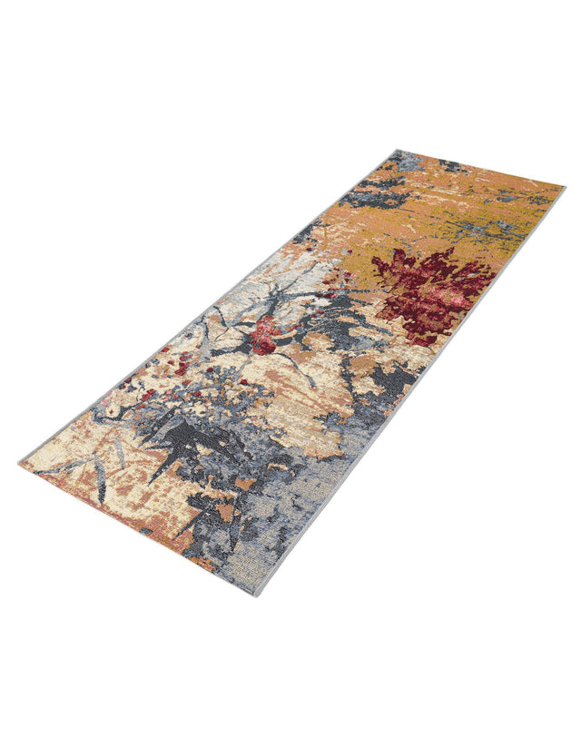 Multicolor 2' x 6' 1 Outdoor Modern Runner Area Rug Weather Resistant for Patio, Deck, Terrace, Balcony, Porch 100% Polypropylene Modern Outside Carpet for Sale at Rug Engine