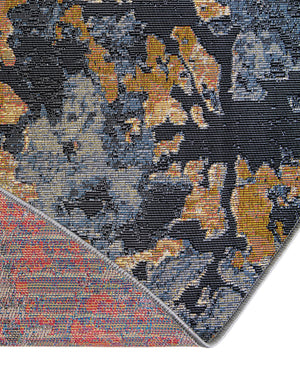 Multicolor 10' x 10' Outdoor Modern Round Rug