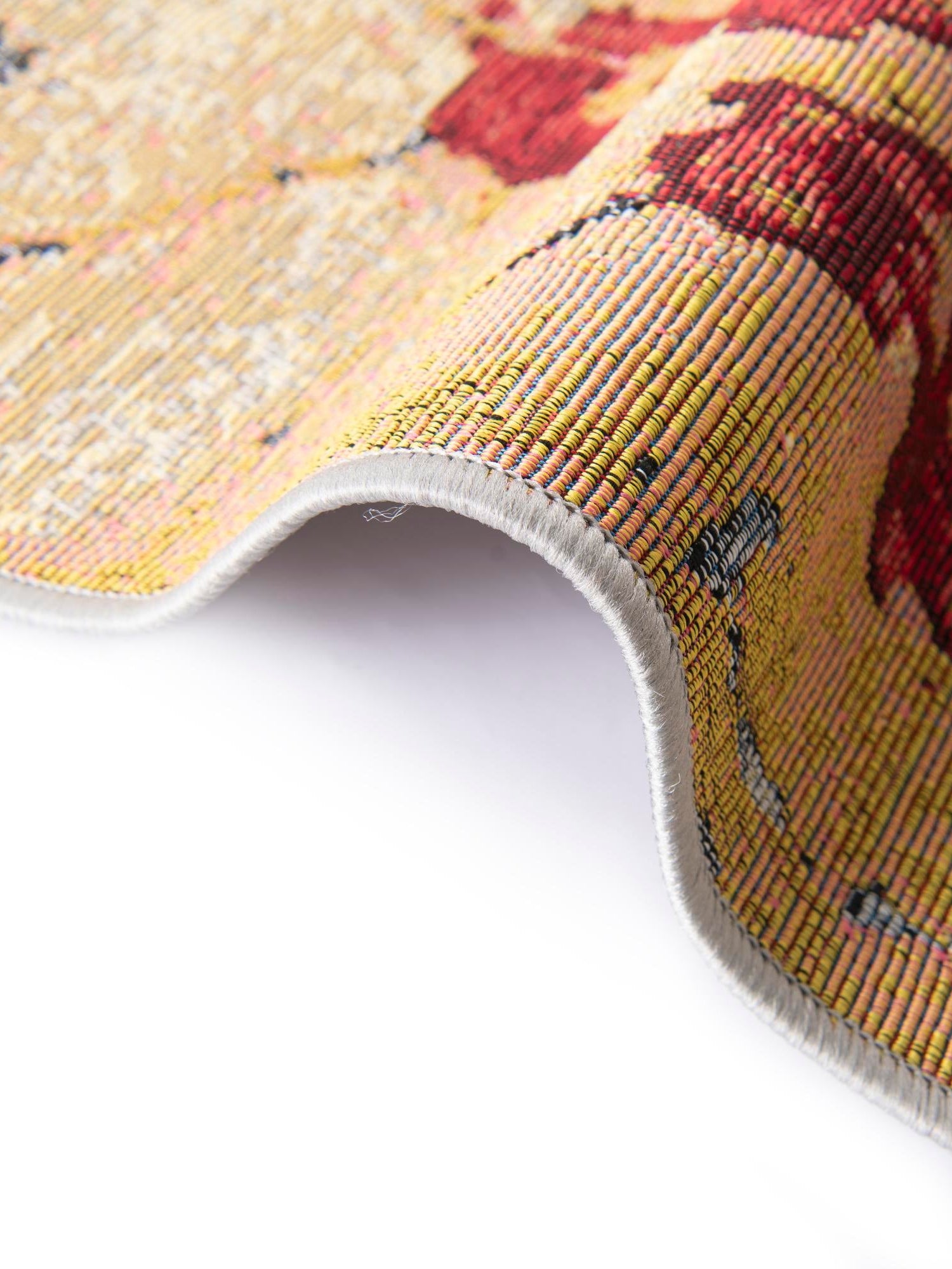 Multicolor 10' x 10' Outdoor Modern Round Area Rug Weather Resistant for Patio, Deck, Terrace, Balcony, Porch