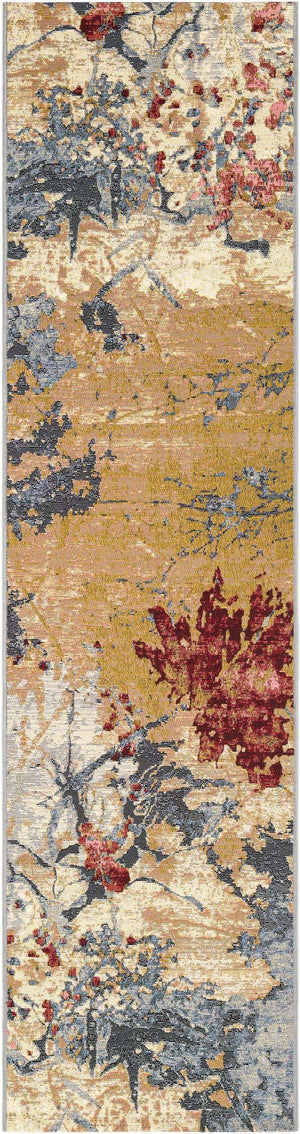 Multicolor 2' x 8' Outdoor Modern Runner Area Rug Weather Resistant for Patio, Deck, Terrace, Balcony, Porch 100% Polypropylene Modern Outside Carpet for Sale at Rug Engine