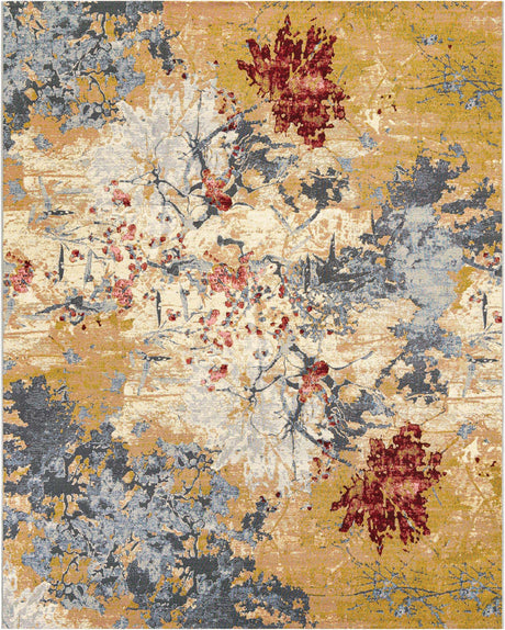 Multicolor 8' x 10' Outdoor Modern Rectangle Rug