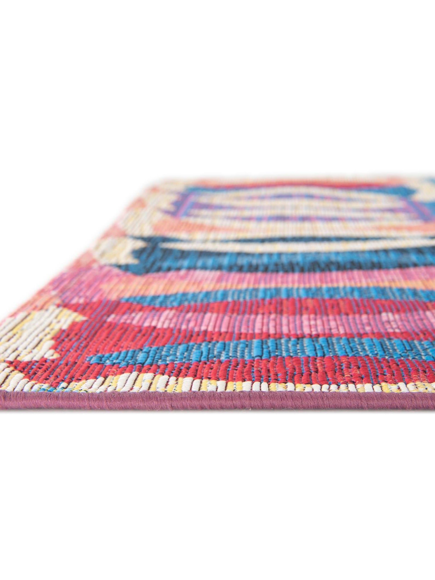 Multicolor 4' 1 x 6' 1 Outdoor Modern Rectangle Area Rug Weather Resistant for Patio, Deck, Terrace, Balcony, Porch 100% Polypropylene Modern Outside Carpet for Sale at Rug Engine
