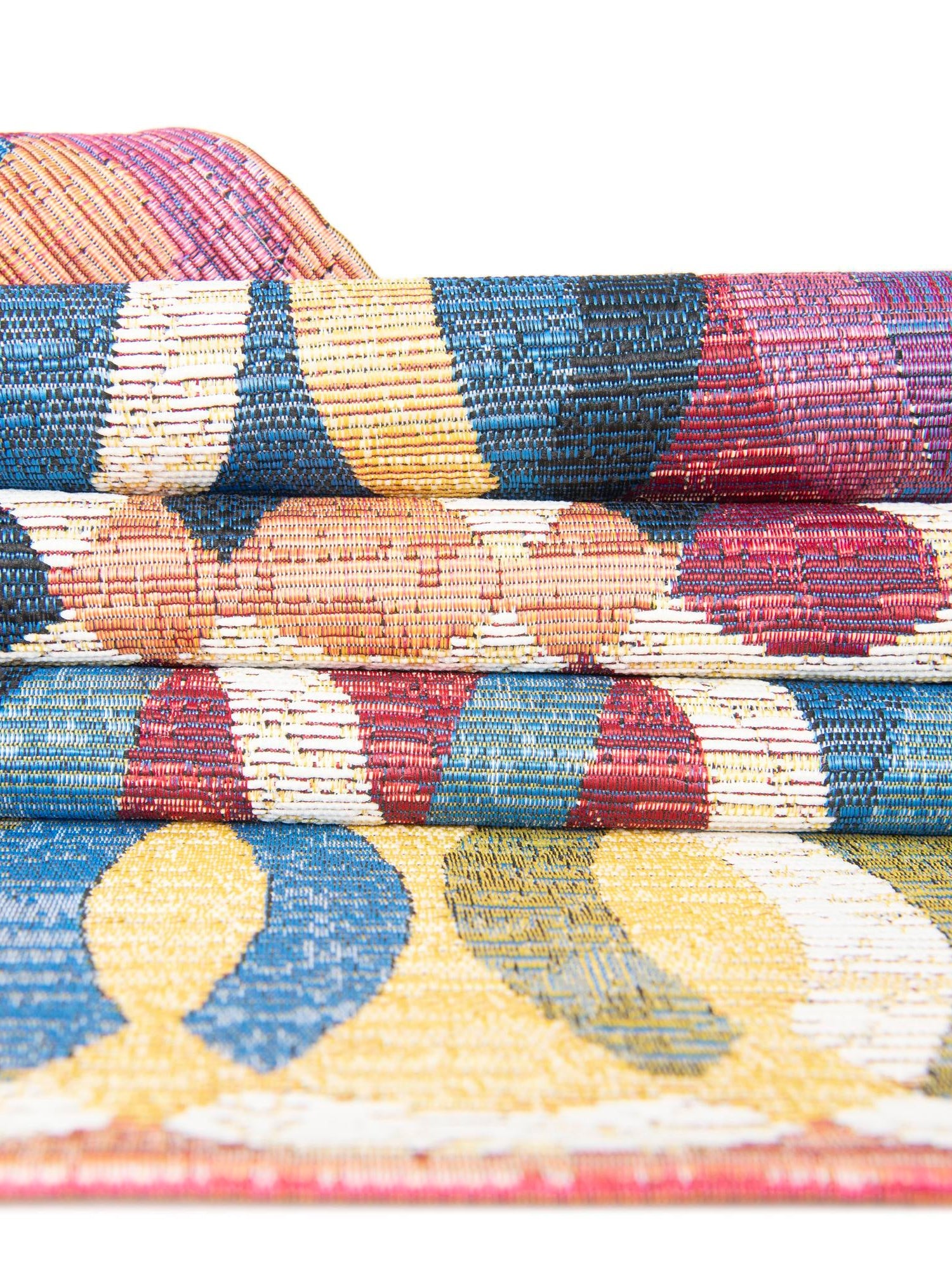 Multicolor 2' x 3' 1 Outdoor Modern Rectangle Area Rug Weather Resistant for Patio, Deck, Terrace, Balcony, Porch 100% Polypropylene Modern Outside Carpet for Sale at Rug Engine