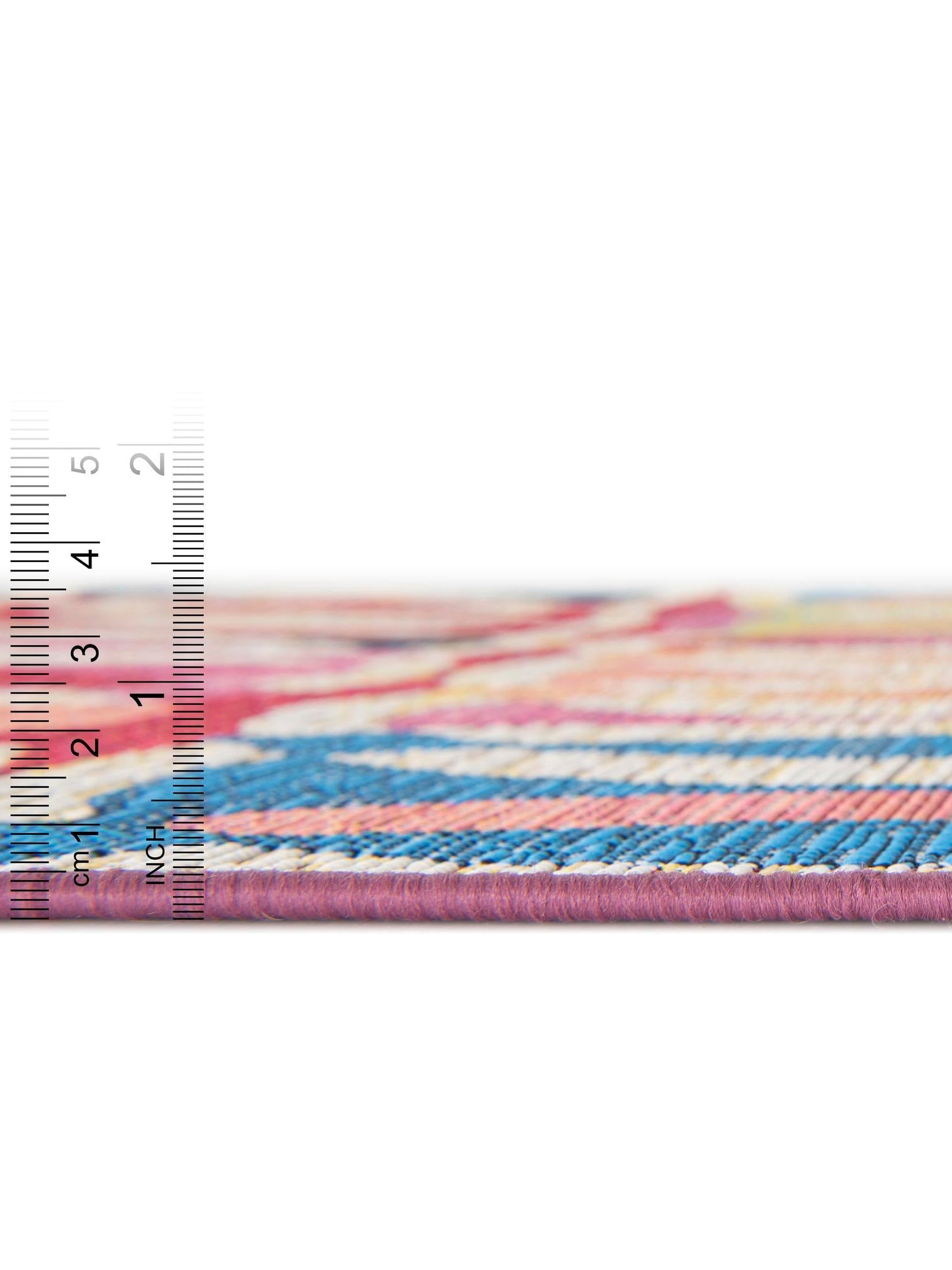 Multicolor 2' 7 x 10' Outdoor Modern Runner Area Rug Weather Resistant for Patio, Deck, Terrace, Balcony, Porch 100% Polypropylene Modern Outside Carpet for Sale at Rug Engine