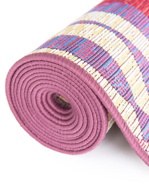 Multicolor 2' 7 x 10' Outdoor Modern Runner Area Rug Weather Resistant for Patio, Deck, Terrace, Balcony, Porch 100% Polypropylene Modern Outside Carpet for Sale at Rug Engine