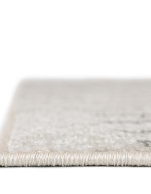 Ivory 5' 3 x 8' Hanahan Rectangle Area Rug 100% Polypropylene With Jute Backing Abstract Geometric Modern Carpet for Living, Dining Room, Office Space for Sale at Rug Engine