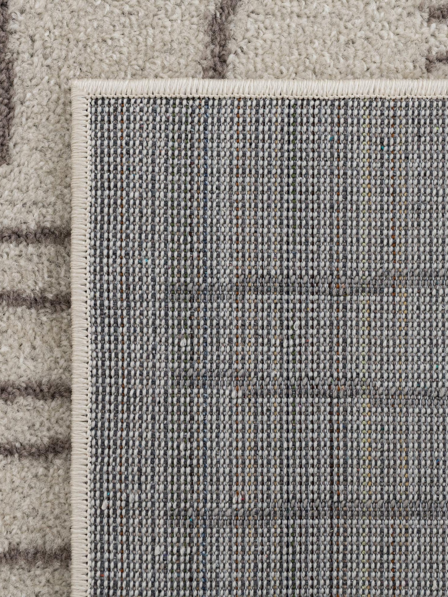 Ivory 7' 10 x 10' Hanahan Rectangle Area Rug 100% Polypropylene With Jute Backing Abstract Geometric Modern Carpet for Living, Dining Room, Office Space for Sale at Rug Engine