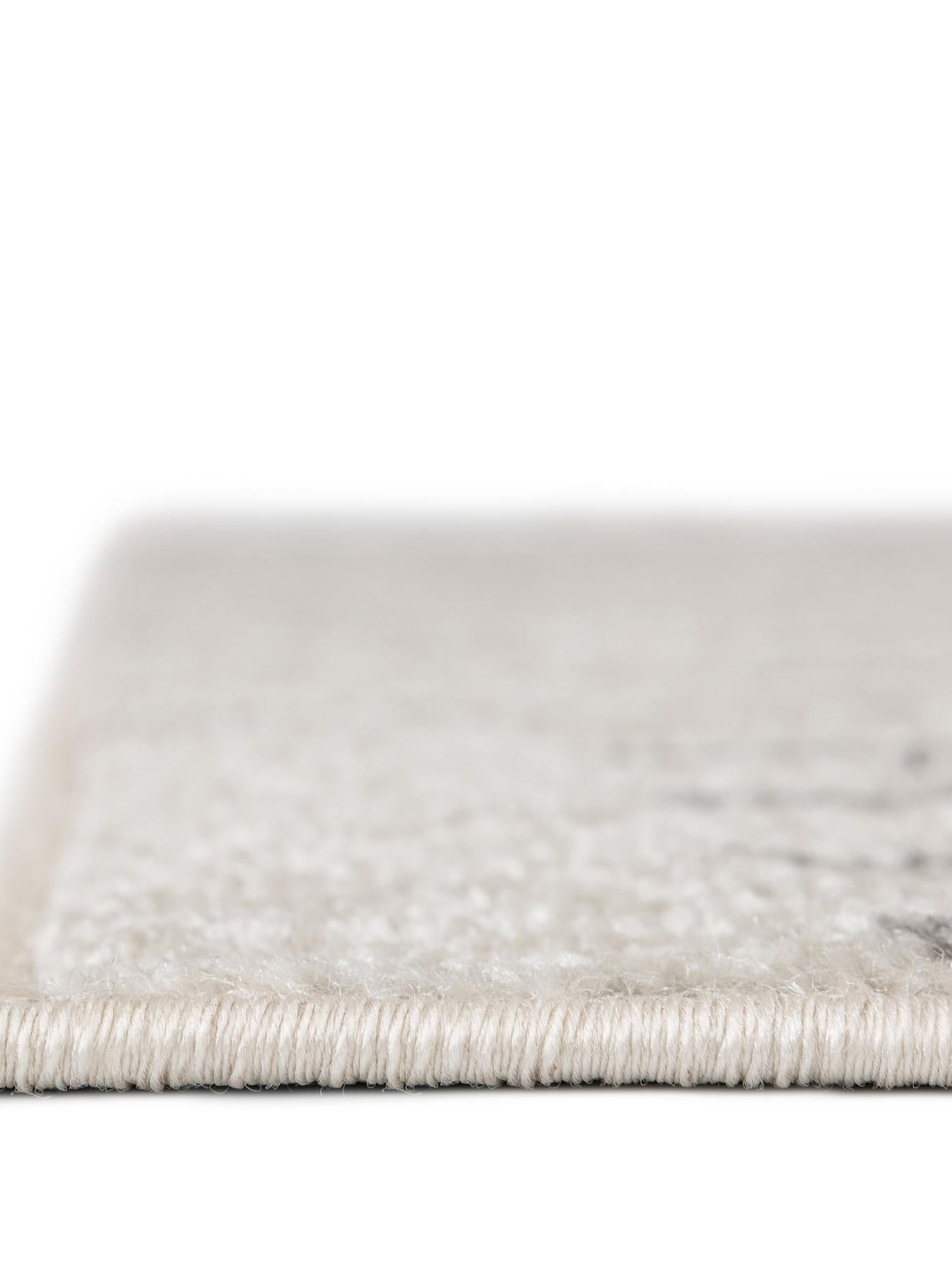Ivory 2' x 6' 1 Hanahan Runner Area Rug 100% Polypropylene With Jute Backing Abstract Geometric Modern Carpet for Living, Dining Room, Office Space for Sale at Rug Engine